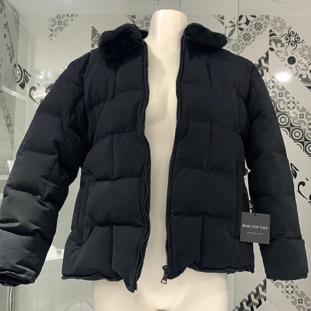 VTG 90’ Andrew Marc Super Warm Down Puffer /Detachable Faux Fur Collar